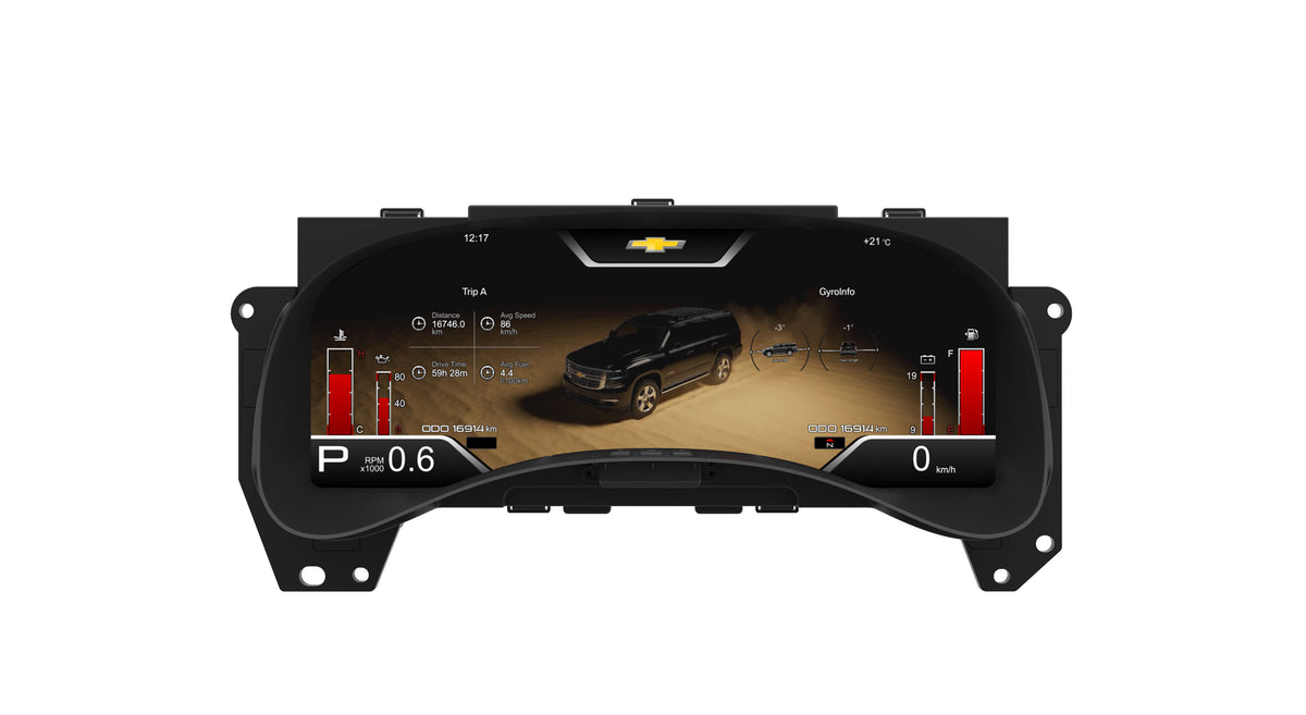 15 Inch LCD Digital Cluster for Cadillac Escalade 2003-2006 Linux System Plug & Play Dashboard Speedometer