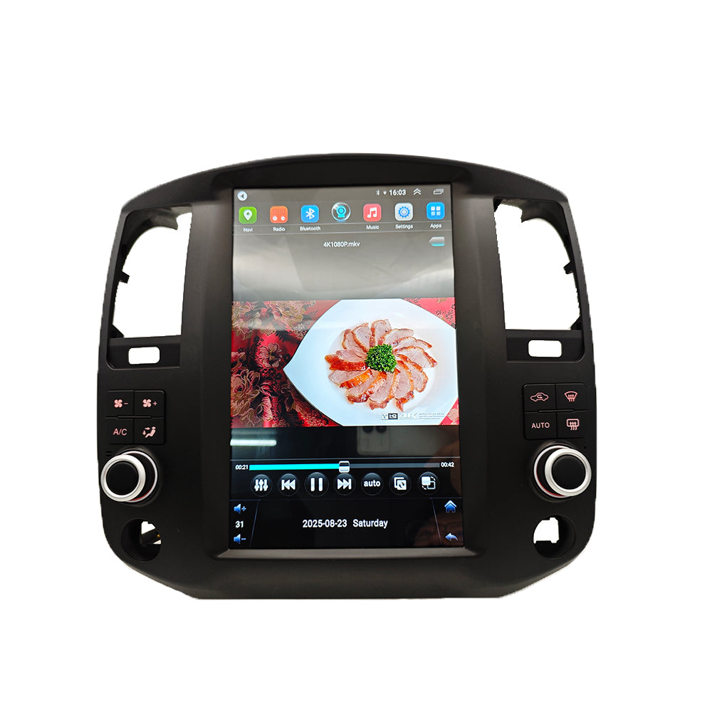 12.8 Inch Tesla Style Touch Screen Car Stereo for 2008-2012 Nissan Pathfinder Navara - BT Car Radio with AC Control