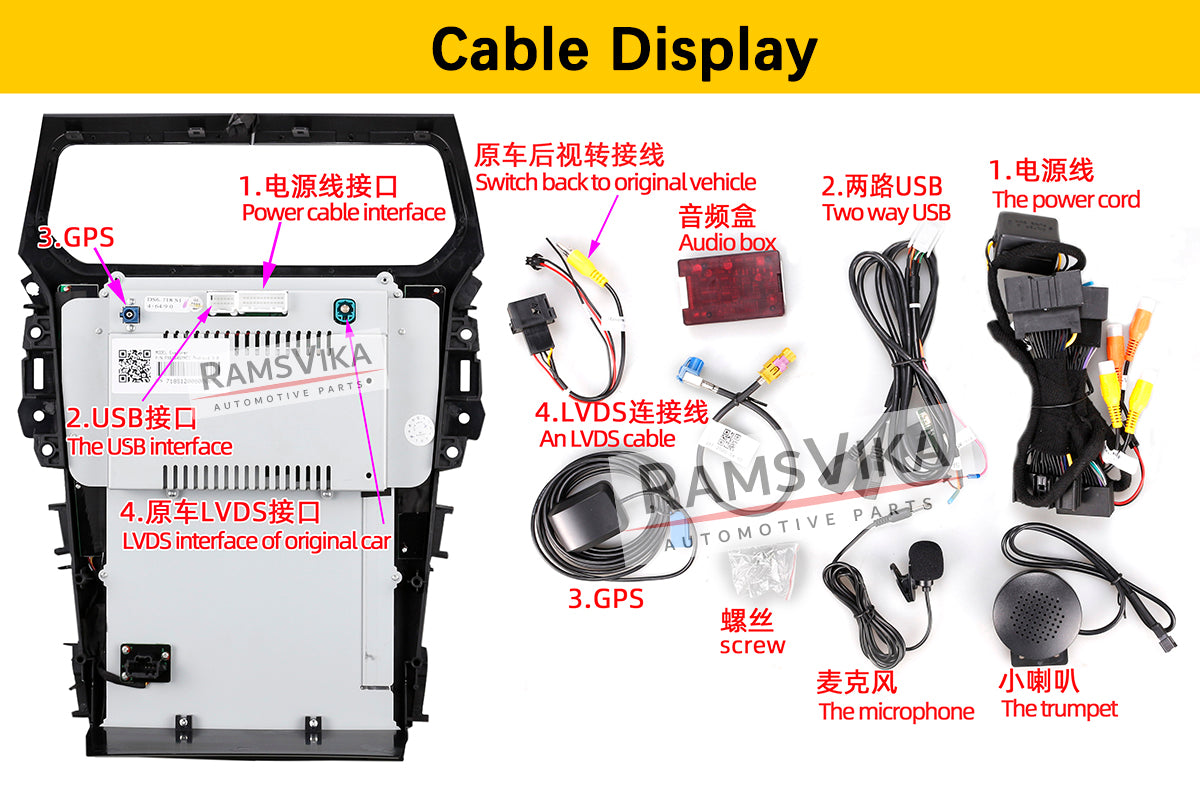 Car multimedia player for Ford Explorer 2011–2019