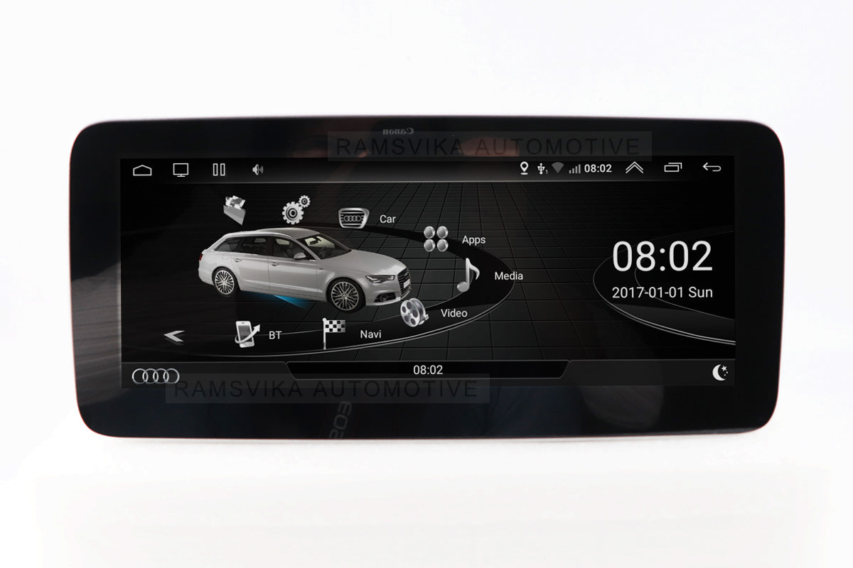 Android Autoradio Bluetooth pour Audi Q5 2009-2017 8 Core Autoradio 2 DIN  Navigation GPS Multimédia Voiture Stéréo avec Caméra de Recul SWC DSP FM AM  RDS USB ( Color : RHD NO