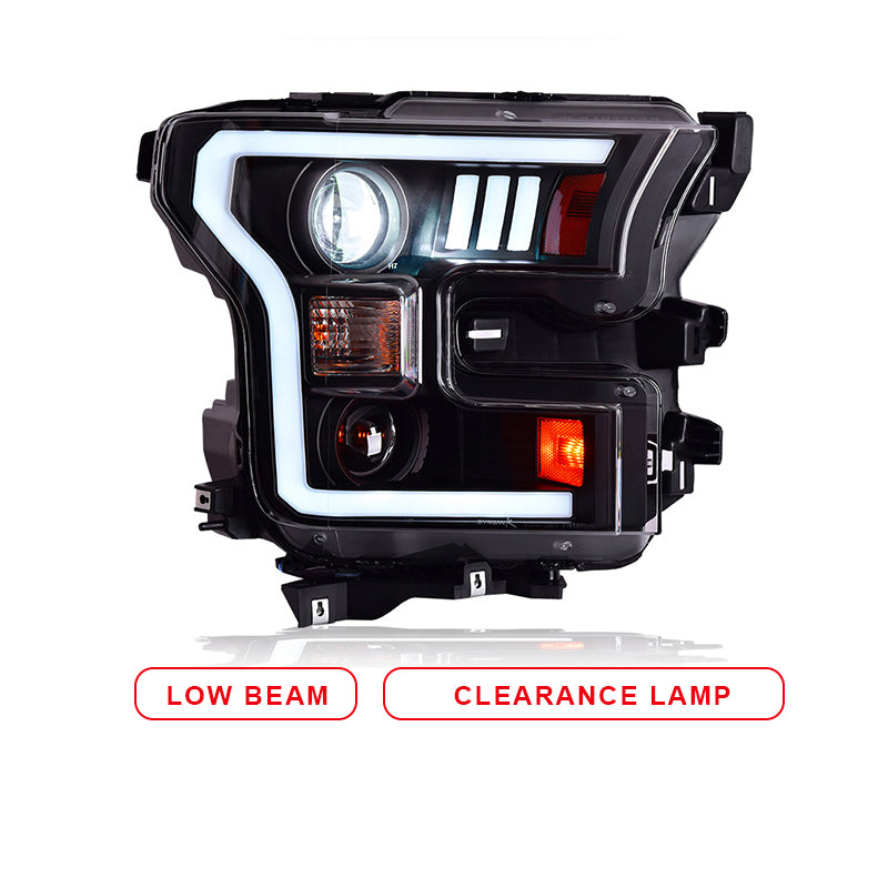 Autolichter für Ford F150 Scheinwerfer 2015-2017 Pick-up LED-Scheinwerfer Modifikation Upgrade DRL Dynamischer Blinker Abblendlicht Fernlicht
