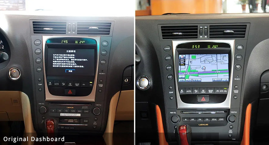 12.1″ Android 9.0 car radio player for Lexus GS300 GS350 GS400 GS430 GS450H GS460 2004-2011 with audio stereo GPS navigation Headunit Screen Six-CORE