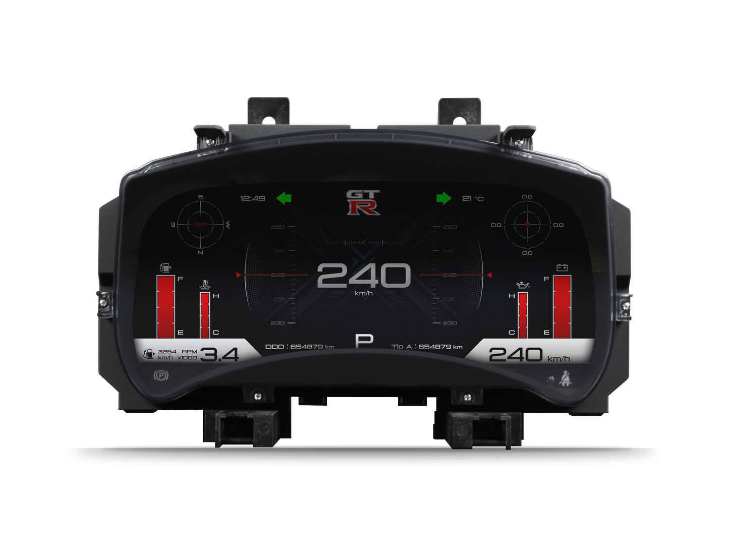 12.3'' Digital Dashboard for Nissan GT-R 2007-2024 | Premium Instrument Cluster Display