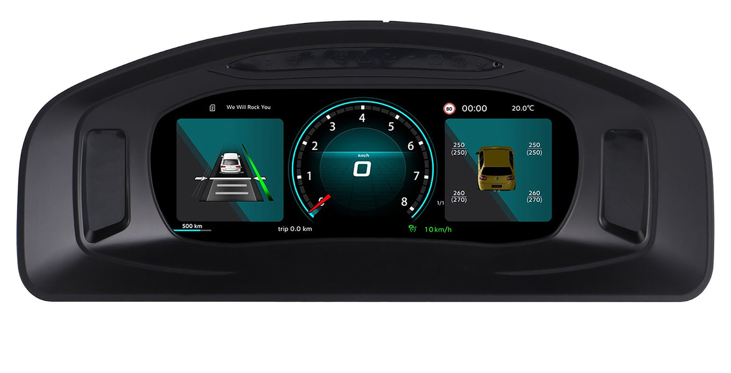 10.25" Car digital dashboard speedometer for 2012-2019 Volkswagen Multivan T5 | HD Instrument Cluster