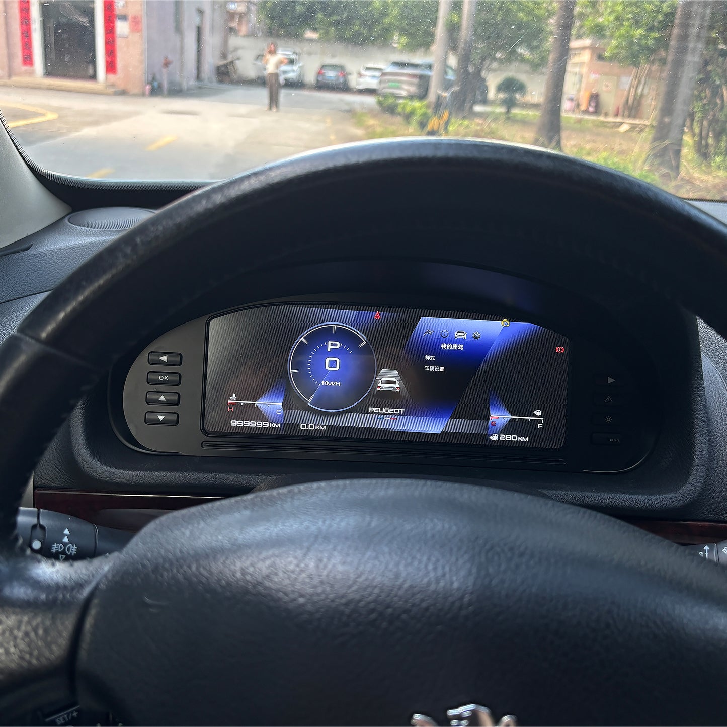 10.25" Digital LCD Car Dashboard Instrument Cluster  for Peugeot 407 2004-2010