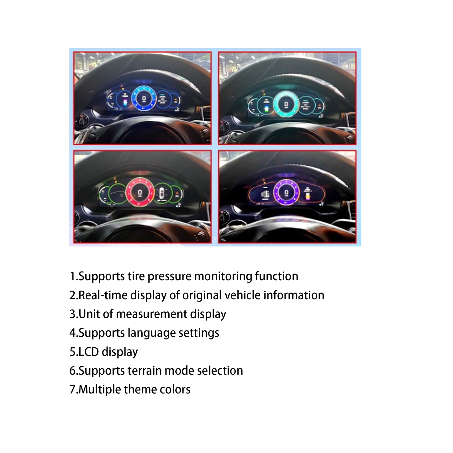 for 2010-2016 Porsche Panamera Instrument Cluster 12.3inch Linux-system