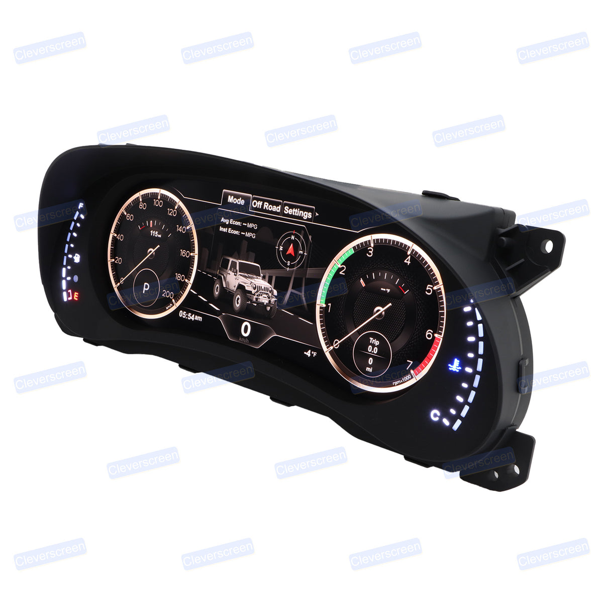 12.3'' Digital LCD Instrument Dash Screen Cluster for Jeep Wrangler JK 2010-2017 LCD Dashboard Instrument Display