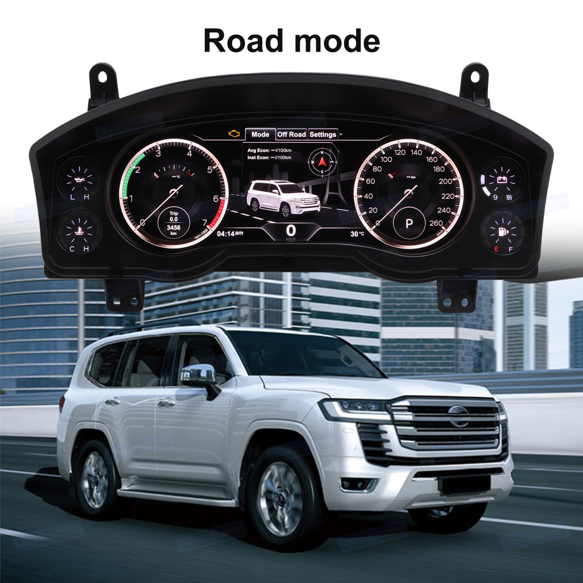 Car Digital Dashboard Speedometer Display for Toyota LC200 2008-2020 LCD Instrument Panel