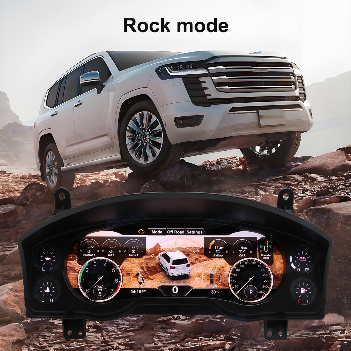 Car Digital Dashboard Speedometer Display for Toyota LC200 2008-2020 LCD Instrument Panel