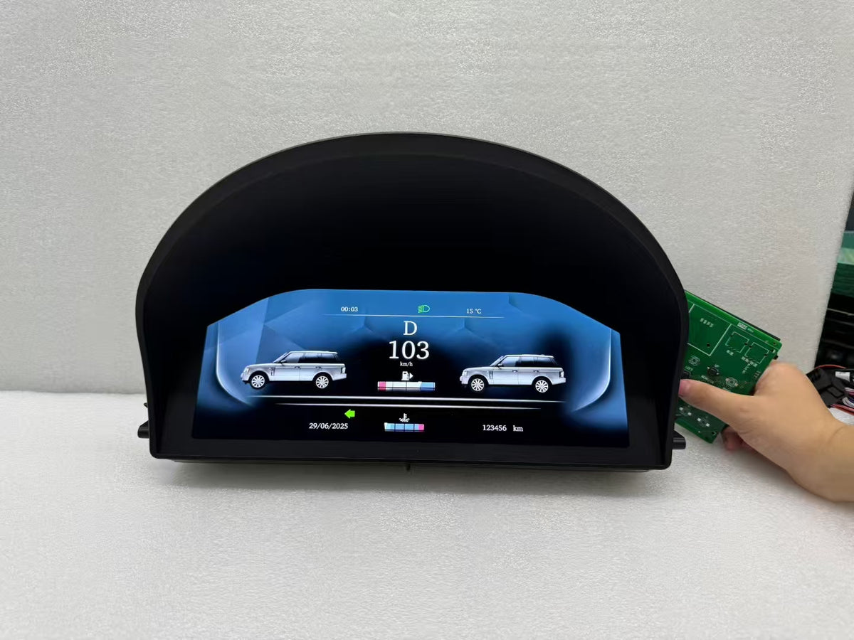 12.3'' Digital LCD Instrument Dash Screen Cluster for Range Rover V8 2002-2012 LCD Dashboard Instrument Display