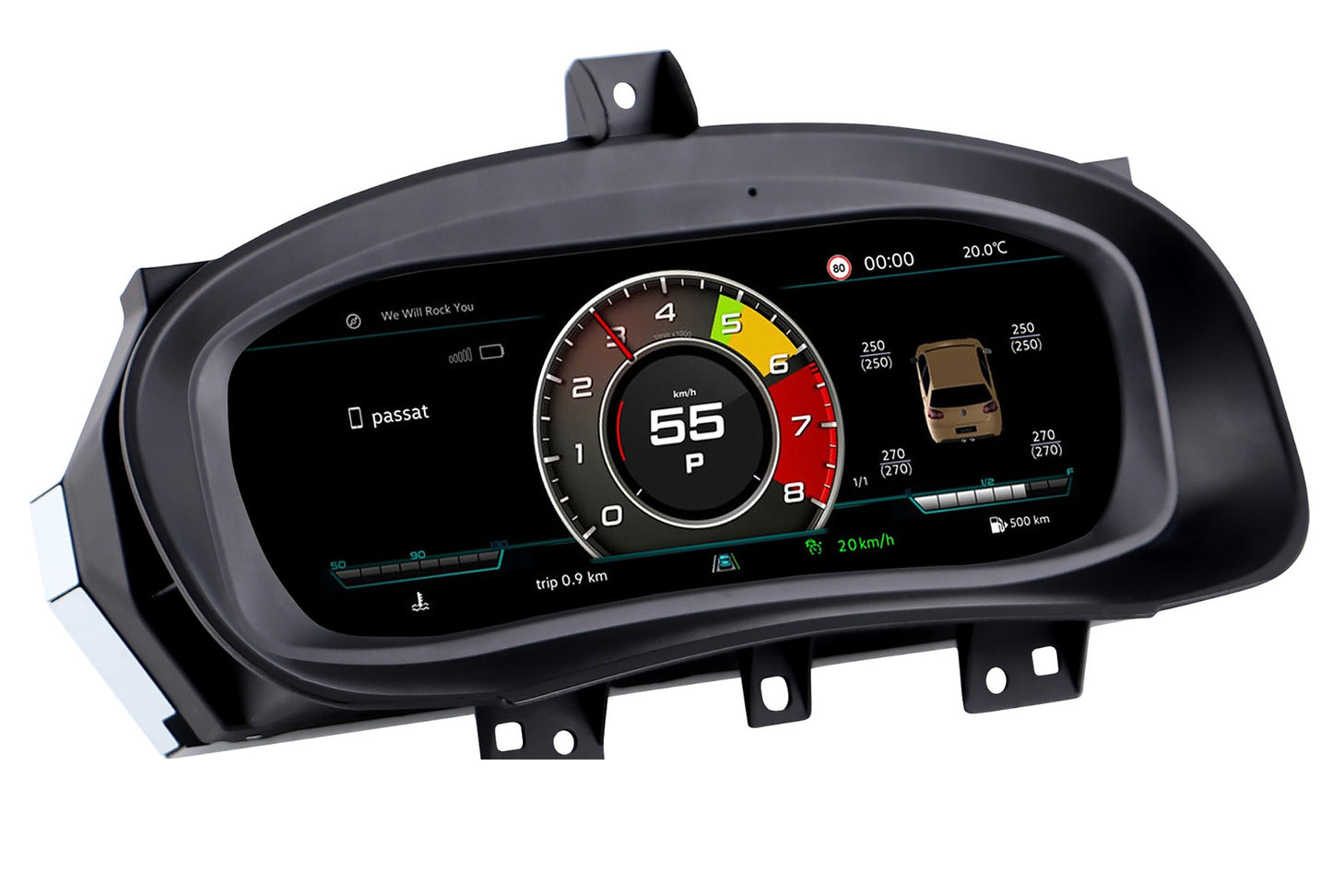 10.25" Car Digital Dashboard for 2008-2014 Volkswagen Skoda Fabia | HD Instrument Cluster with BT