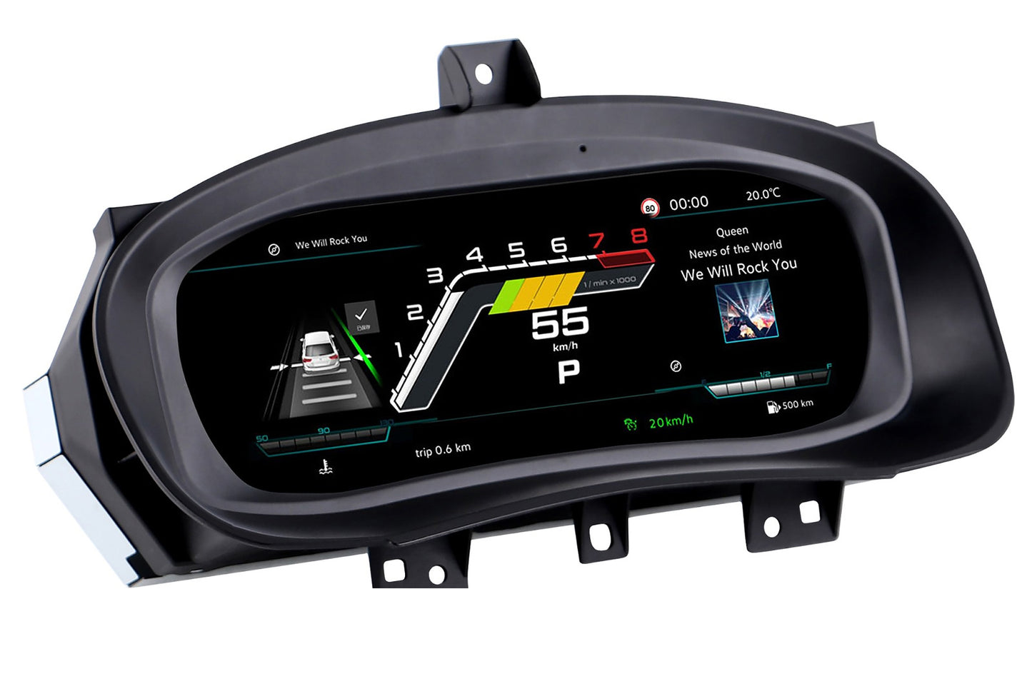 10.25" Car Digital Dashboard for 2008-2014 Volkswagen Skoda Fabia | HD Instrument Cluster with BT