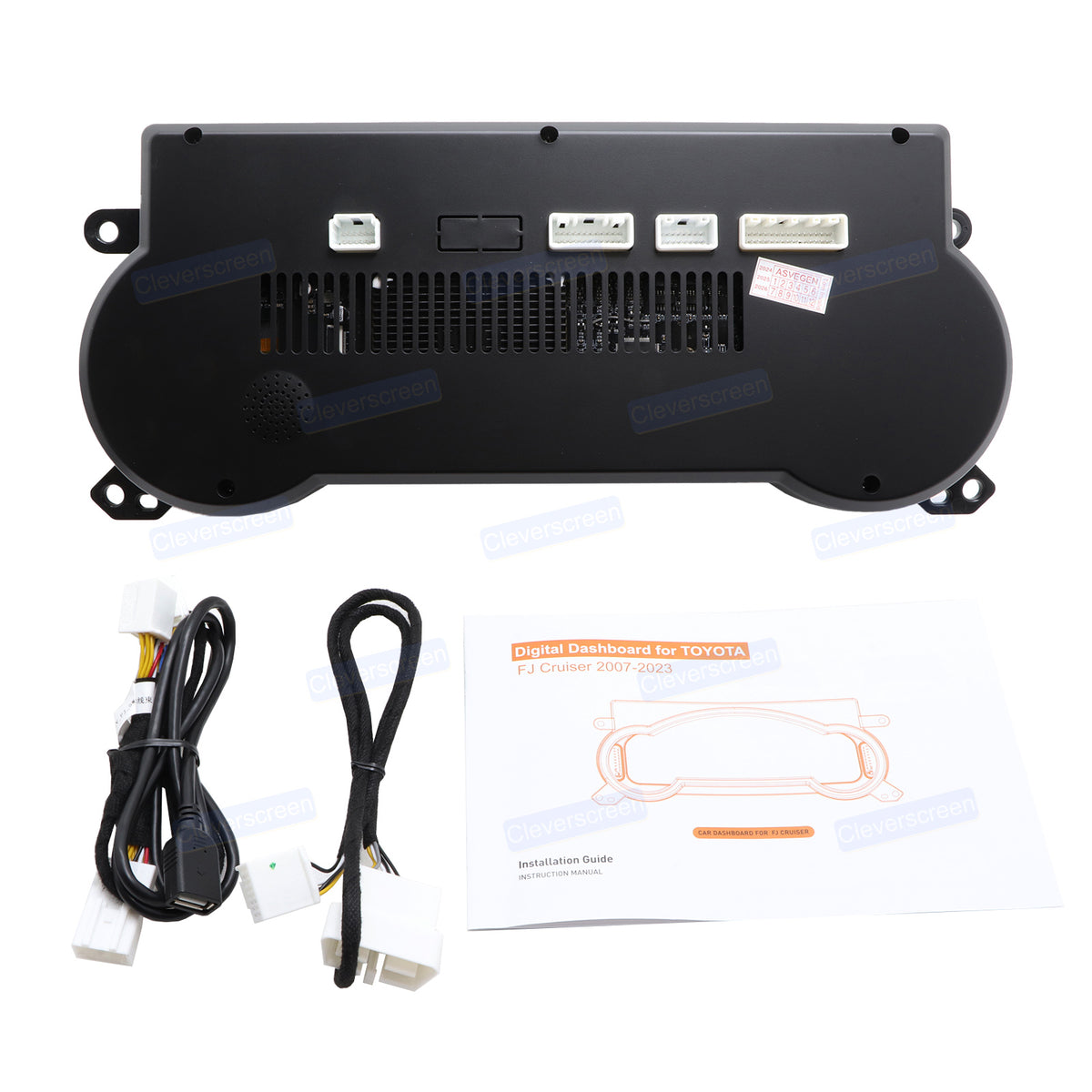 New Cleverscreen LCD Touch Car Dashboard Digital Cluster Panel Screen with 1080P HD Built-in GPS for Toyota FJ 2008-2022