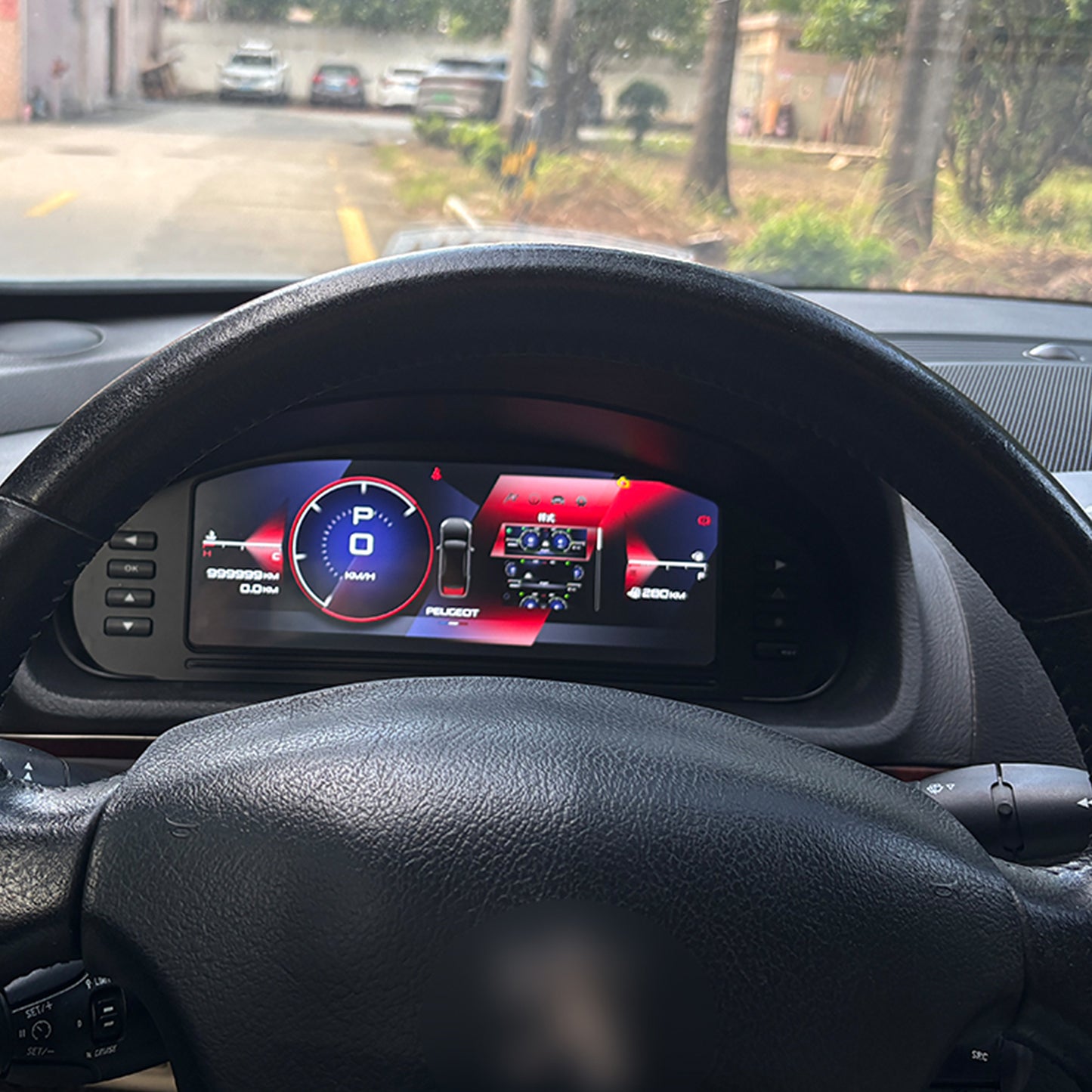 10.25" Digital LCD Car Dashboard Instrument Cluster  for Peugeot 407 2004-2010