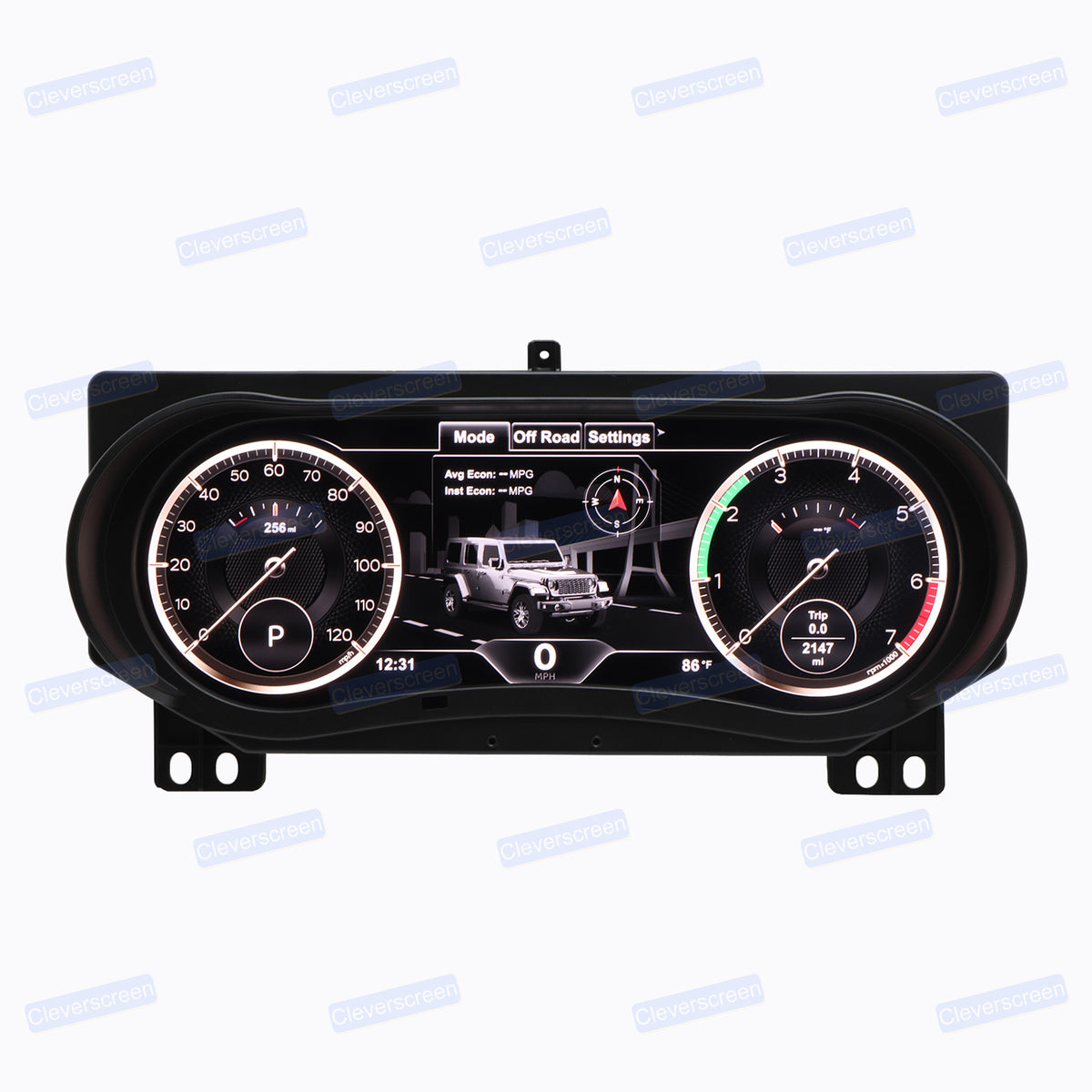 12.3" Digital LCD Instrument Dash Screen Cluster for Jeep Wrangler JL 2018-2023 LCD Dashboard Instrument Display