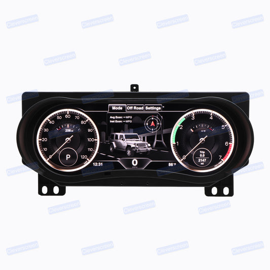 12.3" Digital LCD Instrument Dash Screen Cluster for Jeep Wrangler JL 2018-2023 LCD Dashboard Instrument Display
