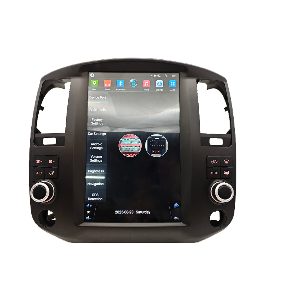12.8 Inch Tesla Style Touch Screen Car Stereo for 2008-2012 Nissan Pathfinder Navara - BT Car Radio with AC Control