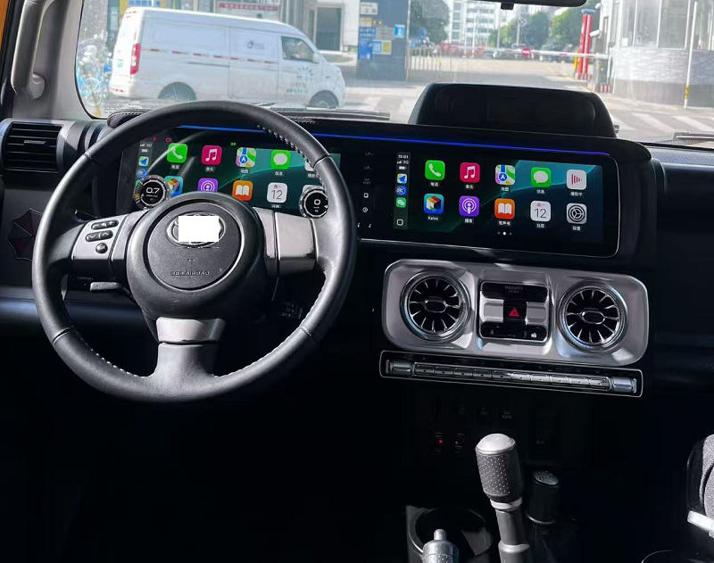 24.6 Inch Android Screen Car Stereo Radio Player with Navigation for Land Cruiser FJ Upgraded to Benz G-Class