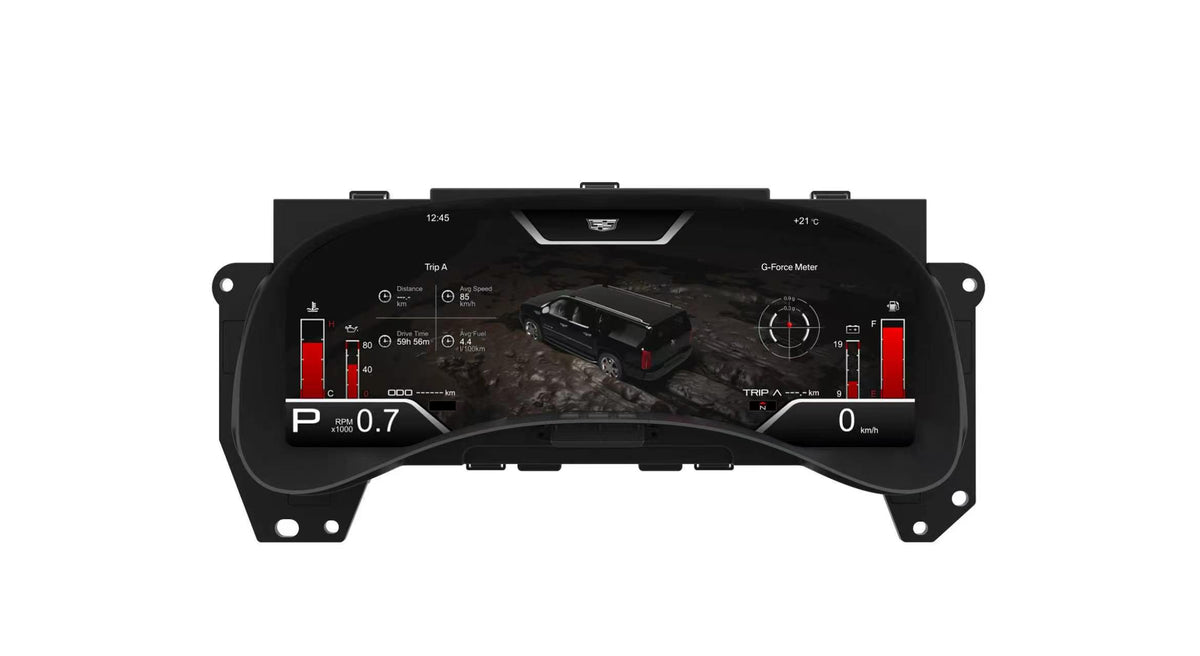 15 Inch LCD Digital Cluster for Cadillac Escalade 2003-2006 Linux System Plug & Play Dashboard Speedometer