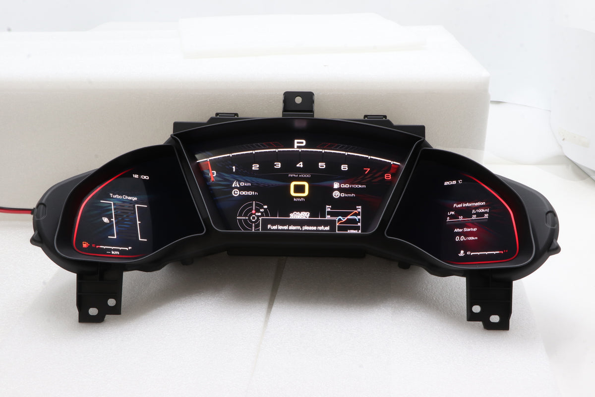 12.3 Inch IPS Digital Cluster for Honda Civic 10th Generation Linux System Plug & Play Dashboard Speedometer