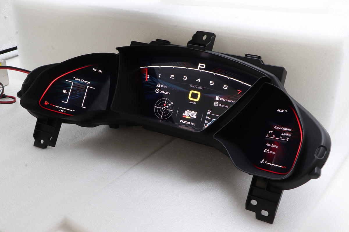 12.3 Inch IPS Digital Cluster for Honda Civic 10th Generation Linux System Plug & Play Dashboard Speedometer
