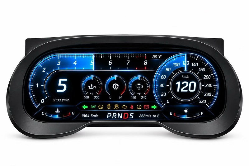 New 12.3 Inch Car Digital Dashboard Smart Display Speedometer for Toyota Rav4 2019-2021 LCD Instrument Panel