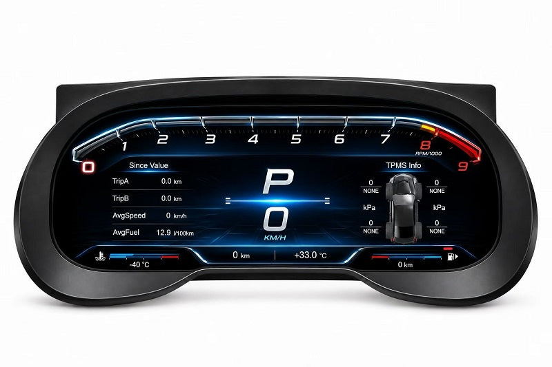 New 12.3 Inch Car Digital Dashboard Smart Display Speedometer for Toyota Rav4 2019-2021 LCD Instrument Panel