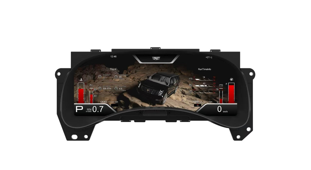 15 Inch LCD Digital Cluster for Cadillac Escalade 2003-2006 Linux System Plug & Play Dashboard Speedometer