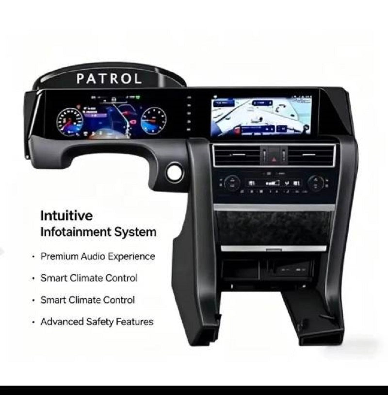 24.6 Inch High Quality Car Multimedia Player DVD Player Interior Modification Kit Old to New for Nissan Patrol Armada 2010-2021