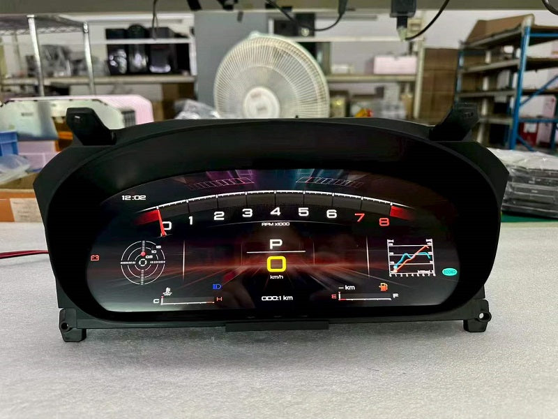 12.3 Inch IPS Digital Cluster for Honda Civic EK 1996-2000 CRV 1997-2001 Linux System Plug & Play Dashboard Speedometer