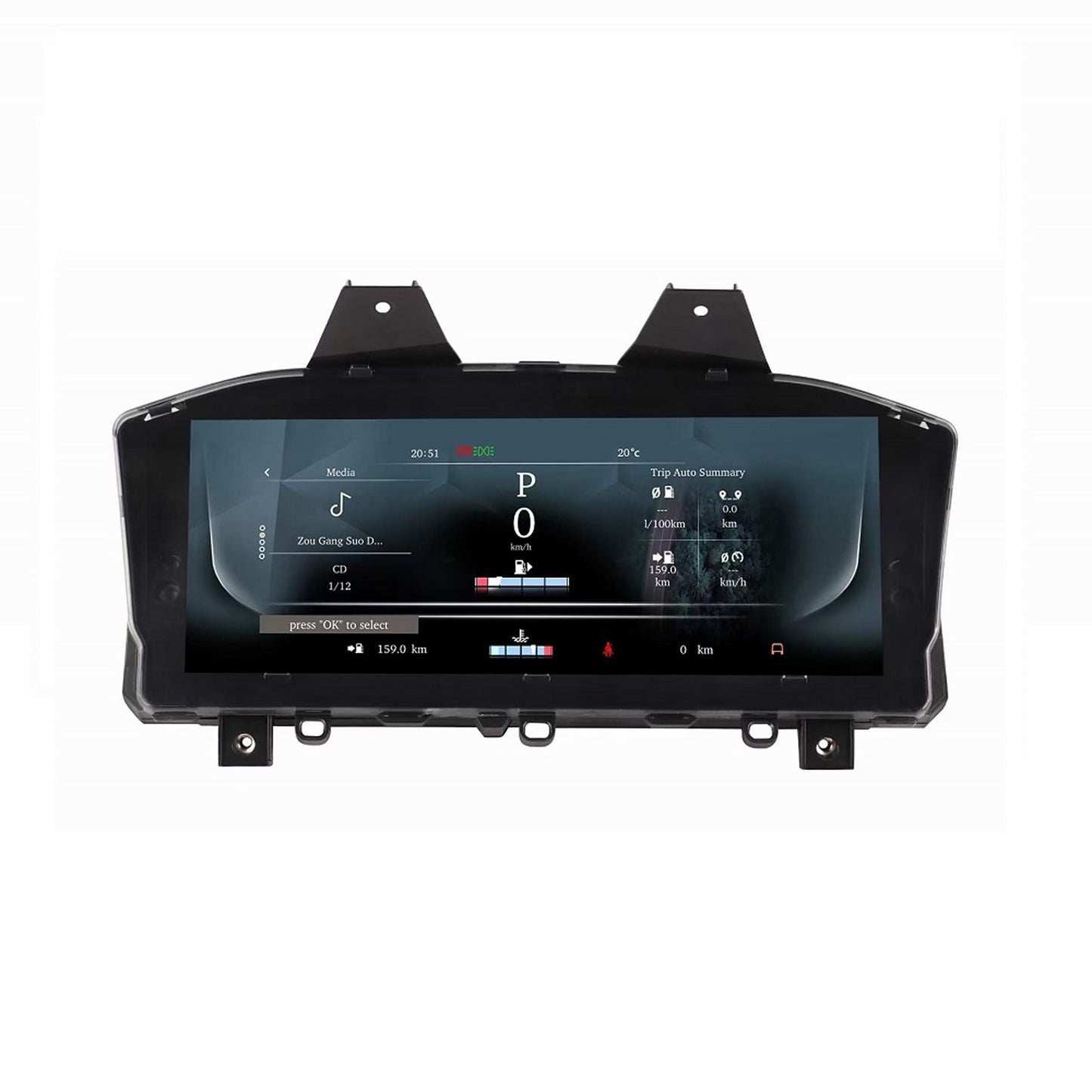 12.3" Digital Instrument Cluster for Land Rover Range Rover Vogue 2013-2016 | CarPlay LCD Instrument Cluster with TPMS