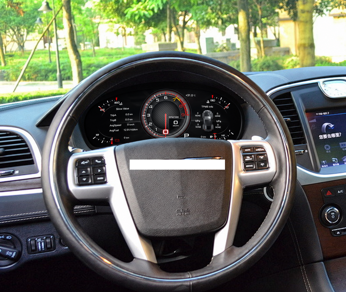 12.3 Inch IPS Digital Cluster for Chrysler 300C 2011-2023 Linux System Plug & Play Dashboard Speedometer