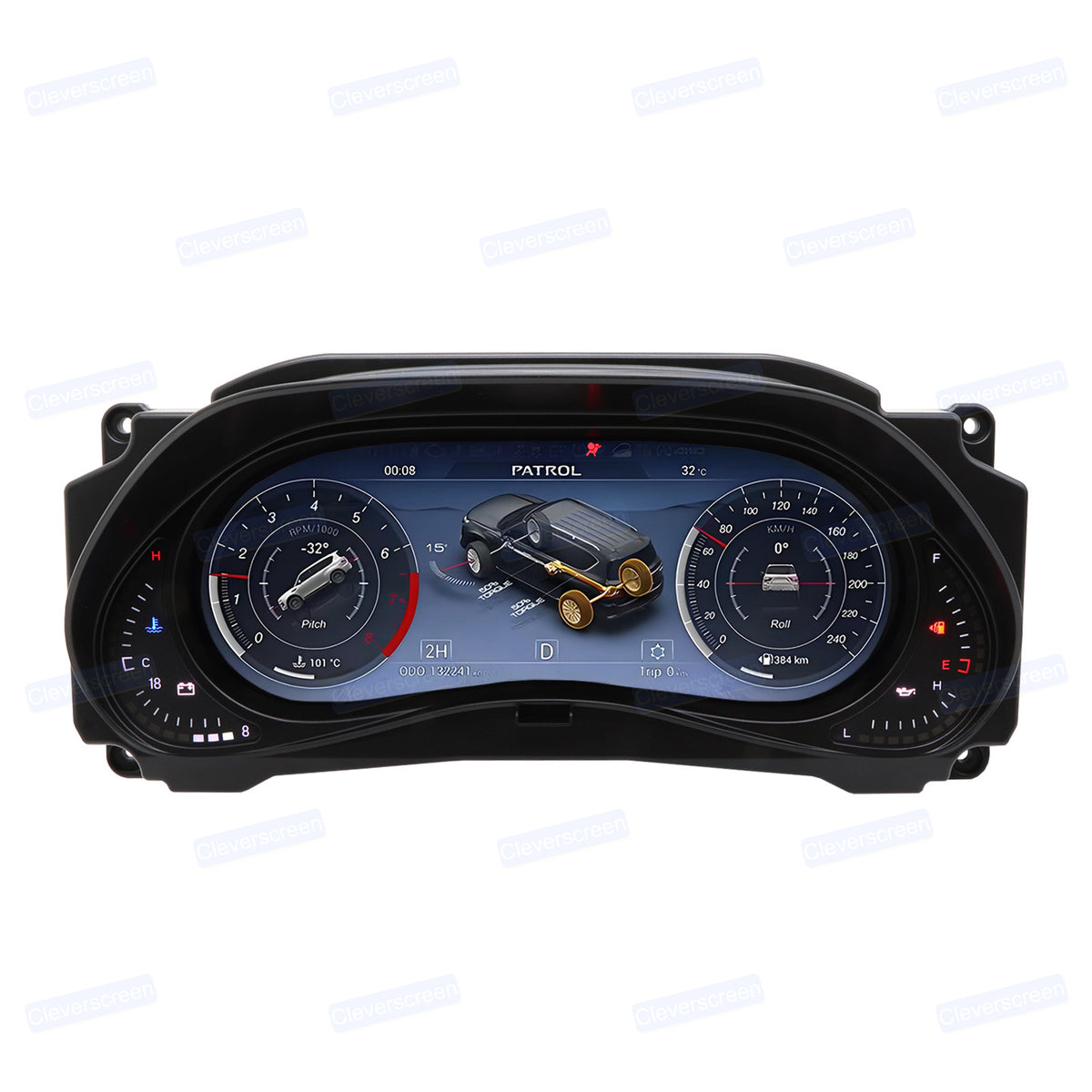 Car Digital Dashboard Speedometer Display for Nissan Patrol Y62 2008-2022 Mechanical Instrument Panel