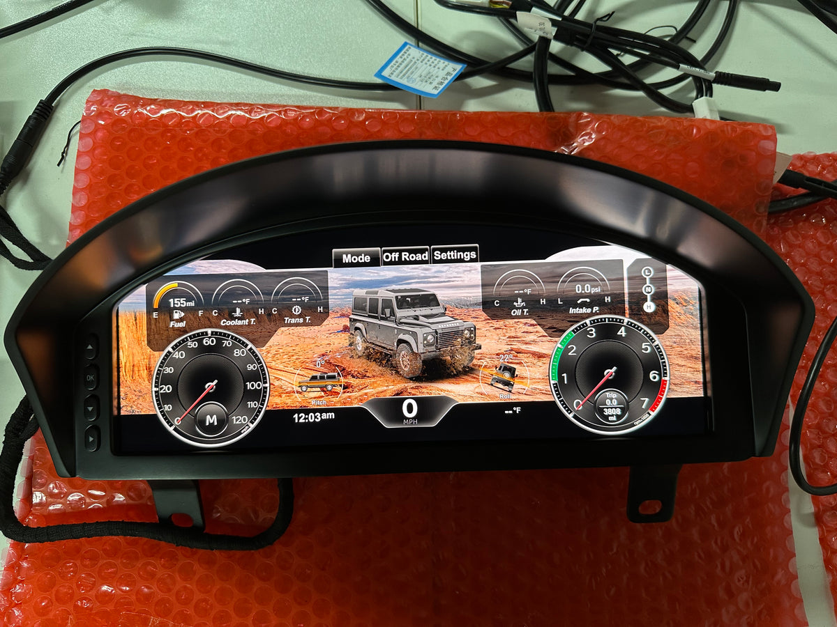 Car Auto Speedometer for Land Rover Defender 2007-2016 LCD Digital Cluster Car Upgrade Dashboard Instrument
