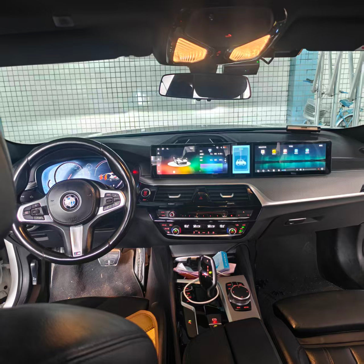 12.3-inch Triple-Screen Android Car DVD Player & Multimedia Radio for BMW 7 Series EVO 2017-2019