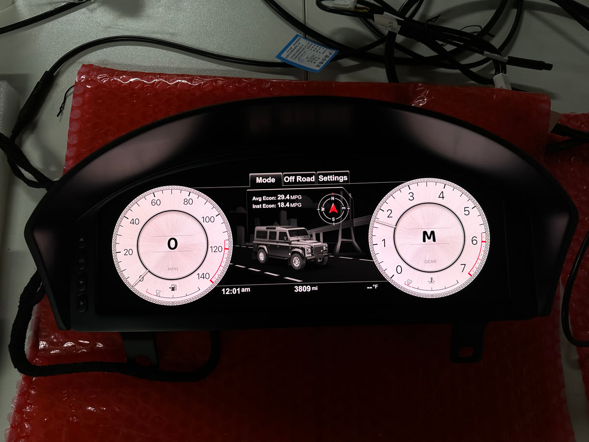 Car Auto Speedometer for Land Rover Defender 2007-2016 LCD Digital Cluster Car Upgrade Dashboard Instrument