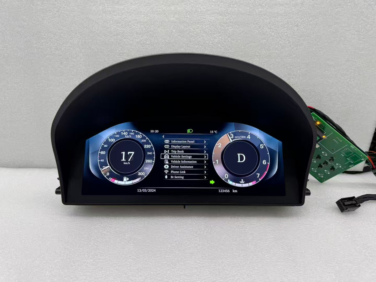 12.3'' Digital LCD Instrument Dash Screen Cluster for Range Rover V8 2002-2012 LCD Dashboard Instrument Display