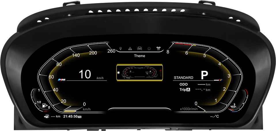 12.3" Digital Dashboard for BMW 5/6 Series E60-E64 2003-2010 CCC/CIC System Upgrade