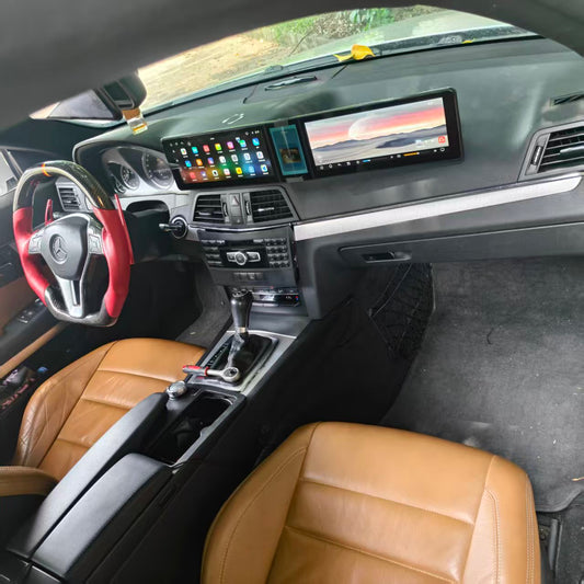 10.25-inch Triple-Screen Android Car DVD Player and Multimedia Radio for Mercedes-Benz E-Class (2010–2015)