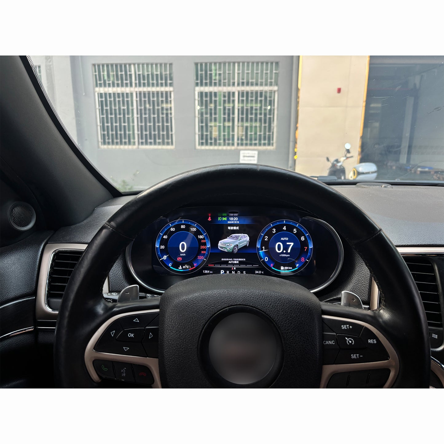 12.3" Digital LCD Car Dashboard Instrument Cluster  for Jeep 2014-2018 Grand Cherokee