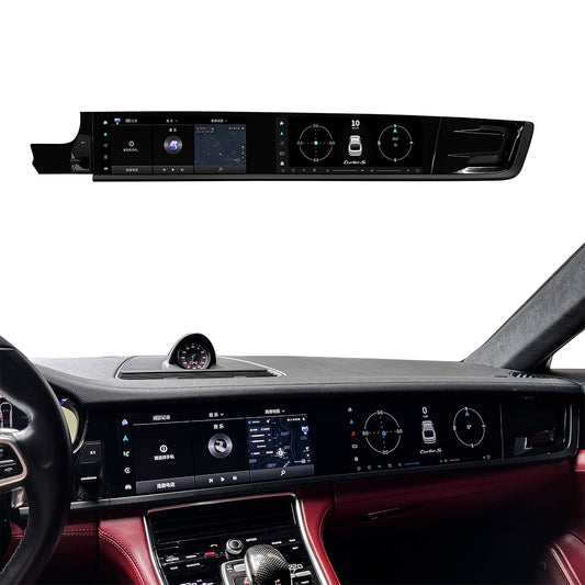 Dual Screen Android Head Unit with CarPlay for Porsche Panamera 2017-2023 LHD | 12.3" 2K Display Android 13 6+128G