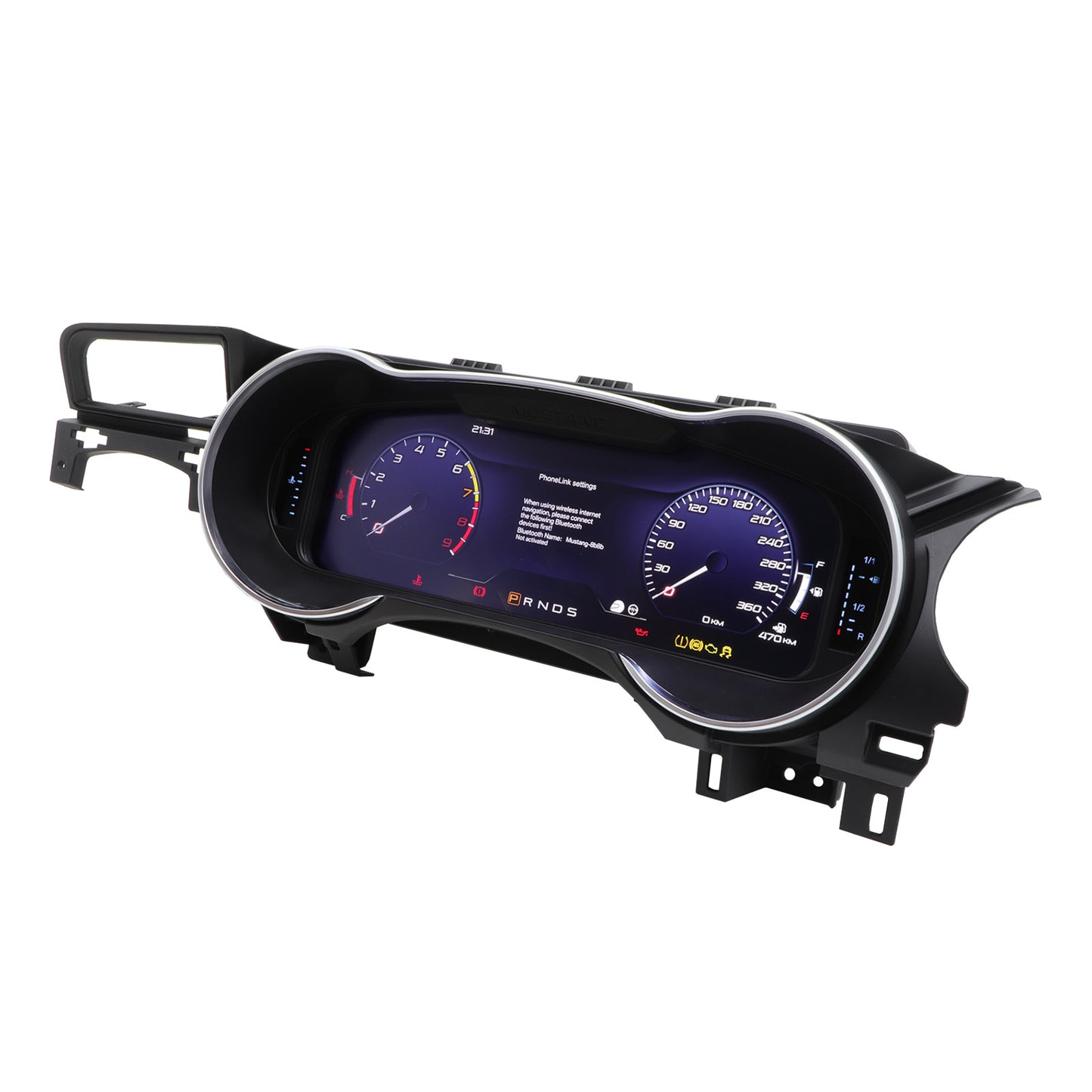 12.3inch LCD Car Dashboard Digital Cluster Car Speedometer for 2015-2021 Ford Mustang RHD