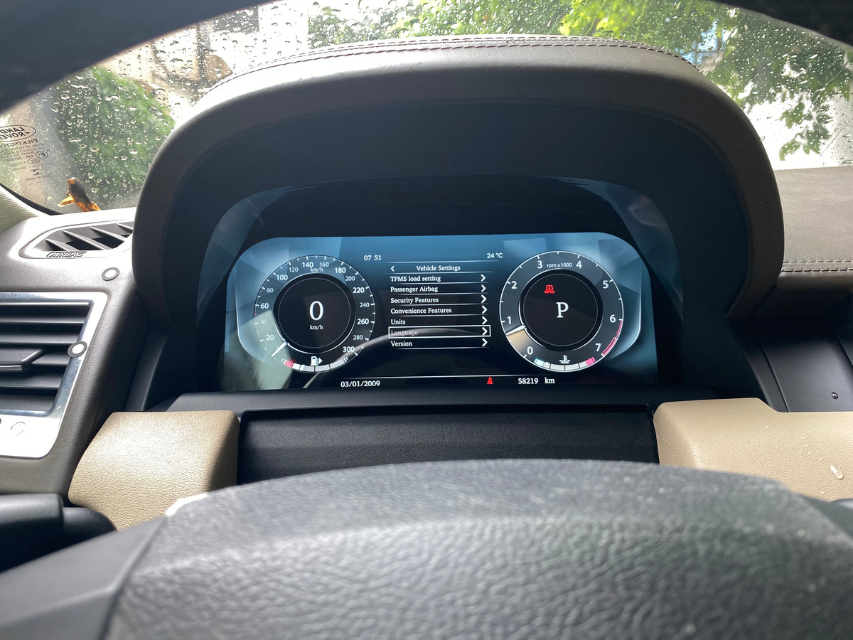12.3'' Digital LCD Instrument Dash Screen Cluster for Land Rover Discovery 4 / Sport 2010–2013 LCD Dashboard Instrument Display