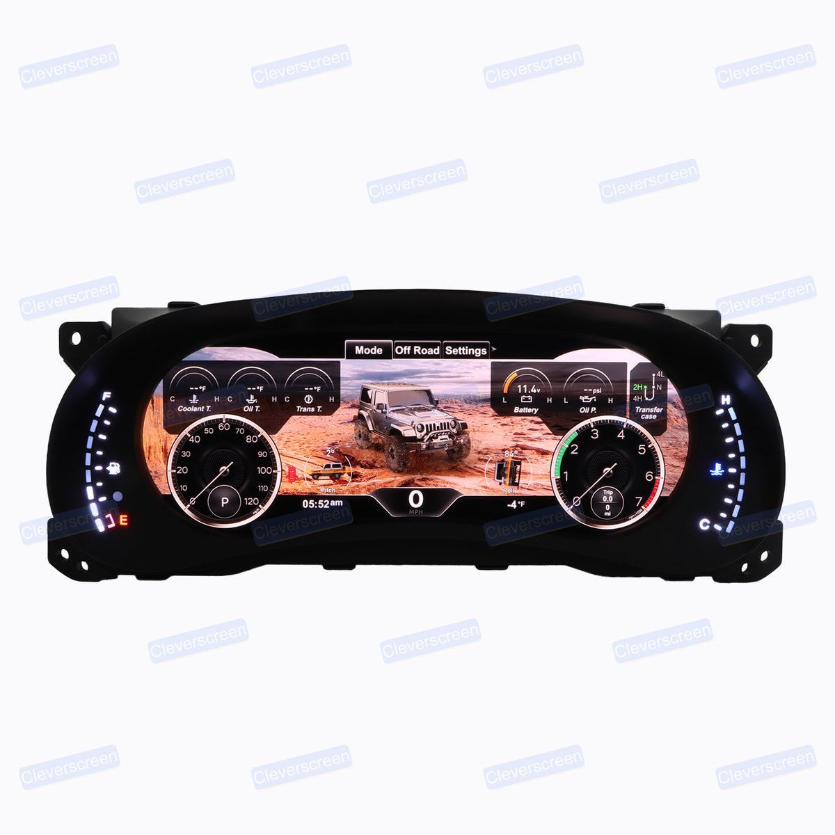 12.3'' Digital LCD Instrument Dash Screen Cluster for Jeep Wrangler JK 2010-2017 LCD Dashboard Instrument Display