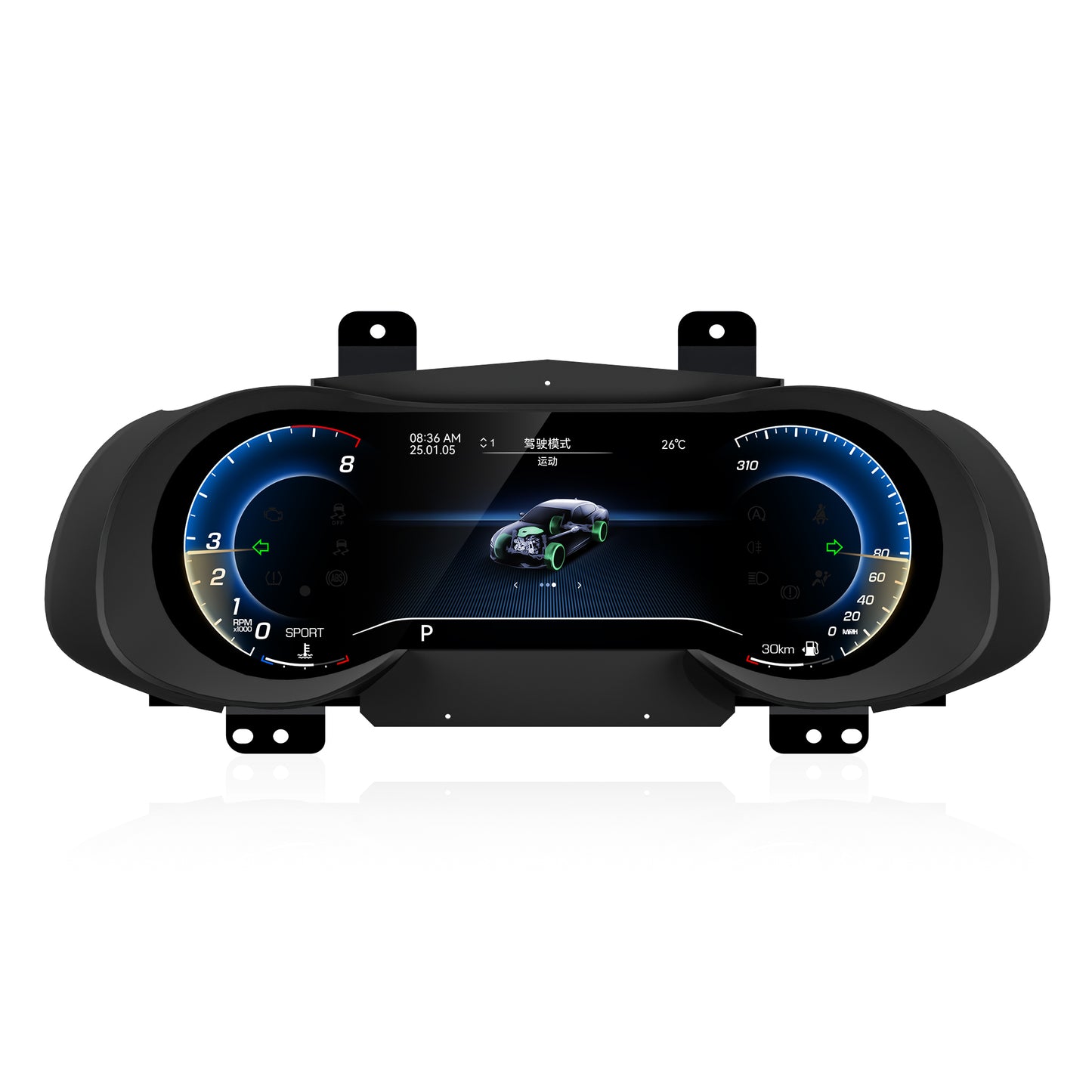 12.3" Car Digital Dashboard for Maserati Quattroporte 2013-2020 Instrument Cluster