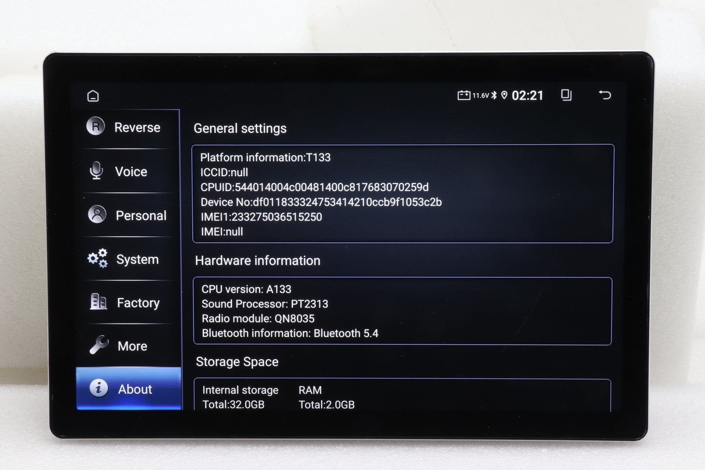 Universal 11.5" Car Head Unit Wireless CarPlay Android Auto IPS Display