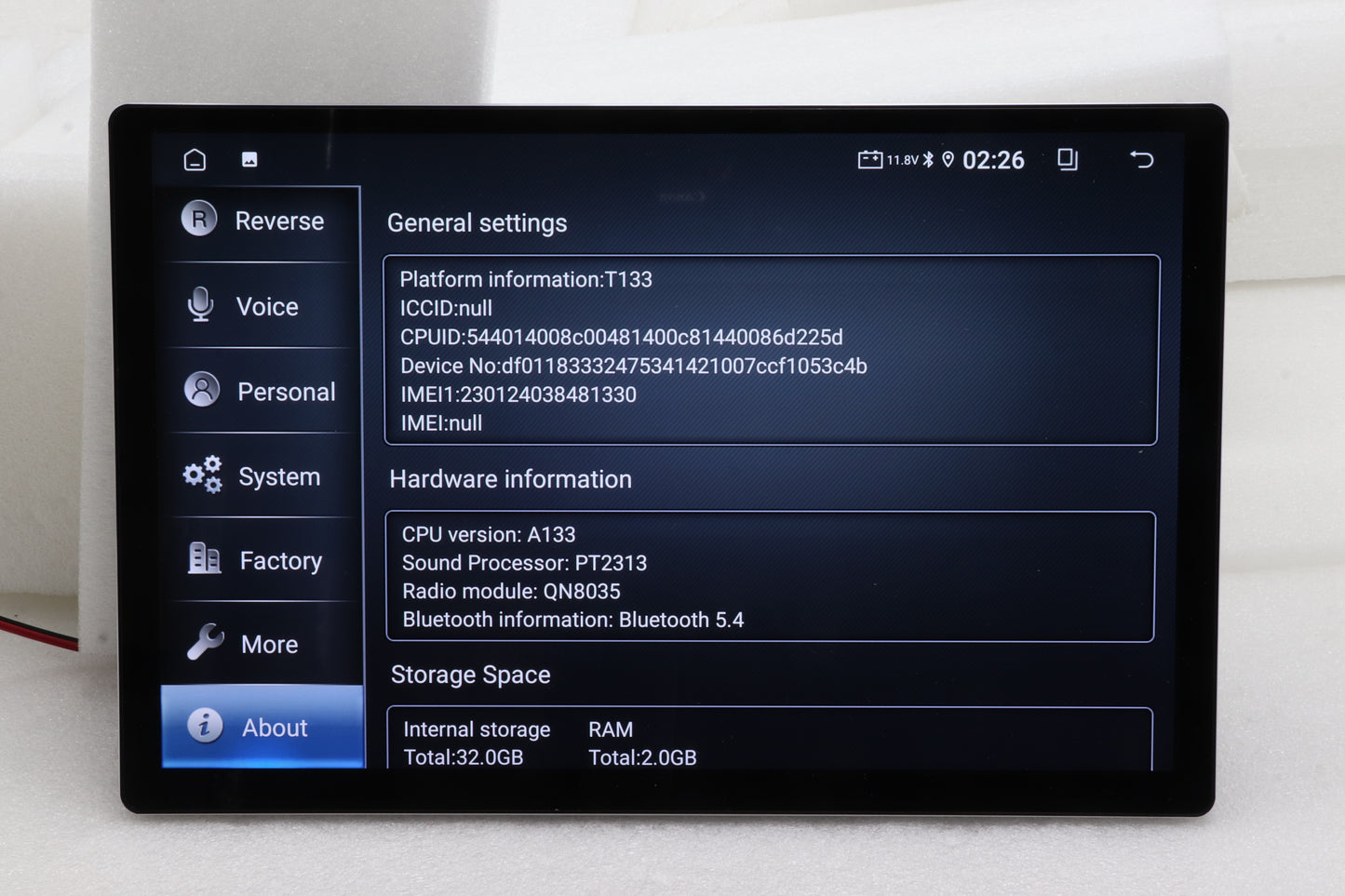 12.9" Universal Car Head Unit - Wireless CarPlay Android Auto IPS Touchscreen Display