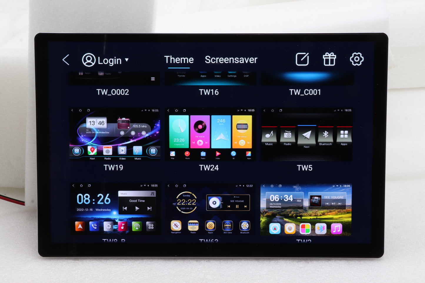 12.9" Universal Car Head Unit - Wireless CarPlay Android Auto IPS Touchscreen Display