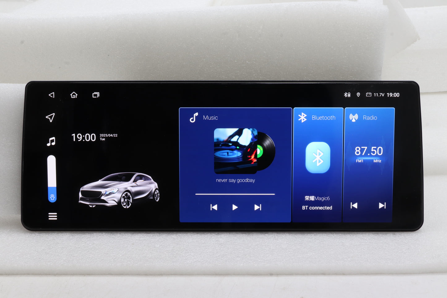 12.3" Universal car head unit touchscreen Android 13 Wireless CarPlay Android Auto T133