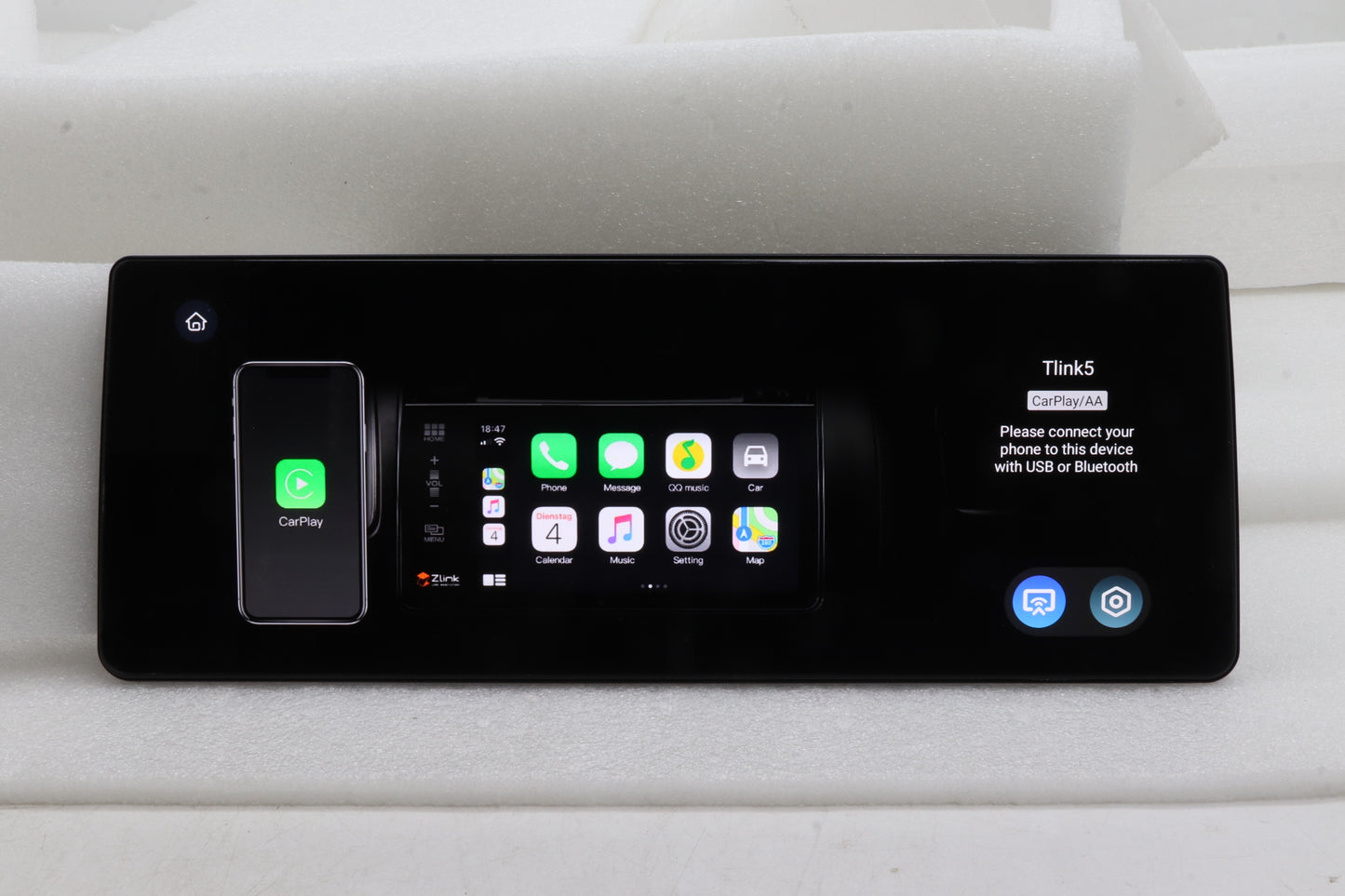 12.3" Universal car head unit touchscreen Android 13 Wireless CarPlay Android Auto T133